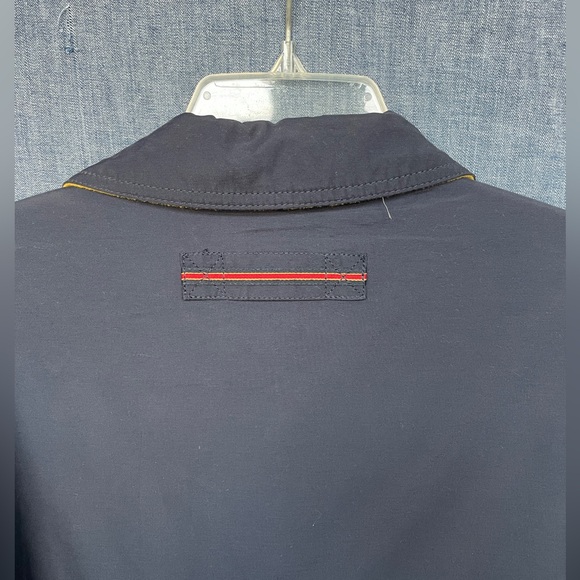 NWT Vintage Tommy Hilfiger Reversible Fleece Jacket Multi-Pocket Crest Navy Sz L - Picture 4 of 6